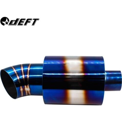 DEFT Car Motorcycle Styling Exhaust System Muffler Tail Pipe Tip Universal High Quality Stainless Steel ID 48mm 76mm