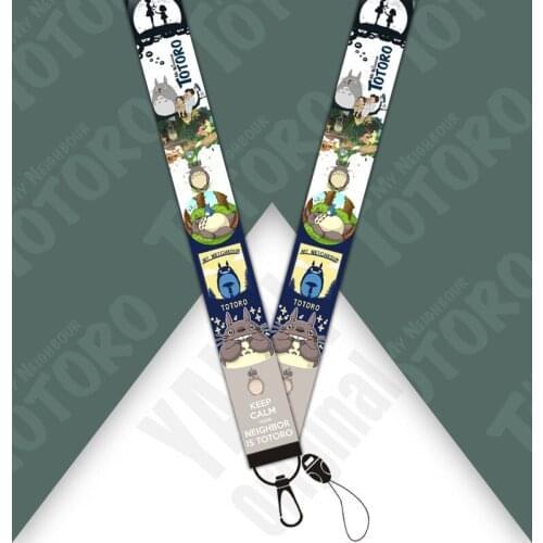 Hayao Miyazaki mobile phone wristband, Chihiro original ribbon, key chain, hanging rope, mobile phone chain, ID USB badge clip