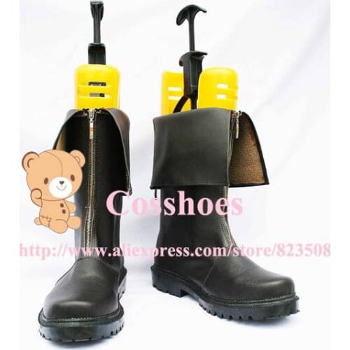 Custom made brown Cloud Shoes boots from Final Fantasy VII Cosplay