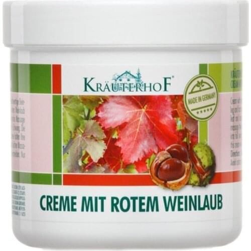 Krauterhof Red Vine Leaves Foot And Leg Cream 250 Ml