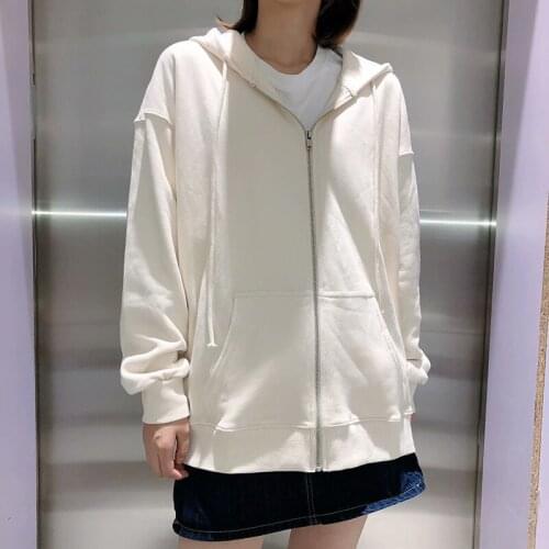 UNUTH Girls Oversize Soft Cotton Jackets 2021 Spring-Autumn Fashion Ladies Vintage Loose Beige Coats Streetwear Women Chic