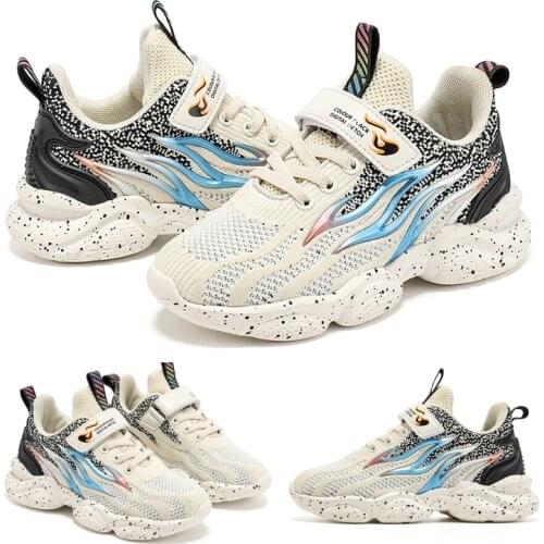 Boys Sneakers Big Children Running Shoes Spring Autumn Sport Shoes For Kids Light Outdoor Tenis Shoes Mesh Leather Walking Shoes