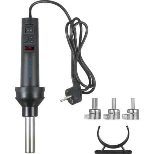 Mini Heat Gun 420W Portable Hot Air Gun Adjustable Temperature Air Flow Handheld Industrial Heat Gun for DIY Craft Heat