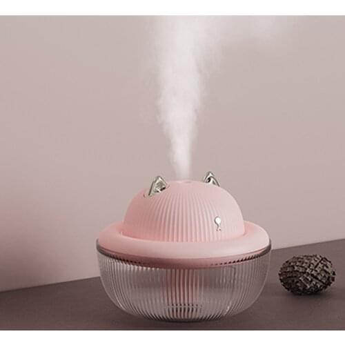 ELOOLE Mini Cute Pet Air Humidifier USB Portable Aroma Essential Oil Diffuser 300ML Air Freshener Fogger With Night Lights
