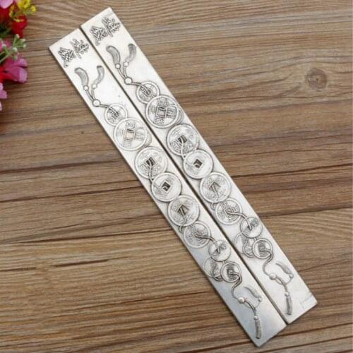 Multifunction Paperweight Simple Cupronickel Paperweights Chinese Calligraphy Paperweights Carved Pattern Paper Pressing Prop