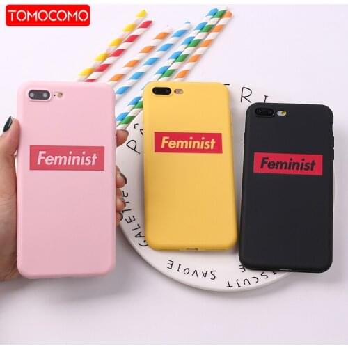 For 8 8Plus X 7 7Plus Feminist Girls woman Fashion Soft Silicone Matte Case Fundas Cover For iPhone 12 11Pro 6 6S 5 SE XS Max