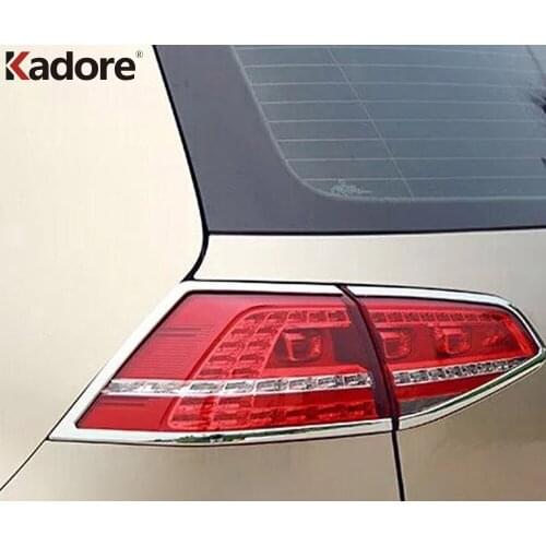 Rear Light Cover Trim For Volkswagen For VW Golf 7 2014-2018 2019 Chrome Taillight Tail Lamp Frame Trims Sticker Car Accessories