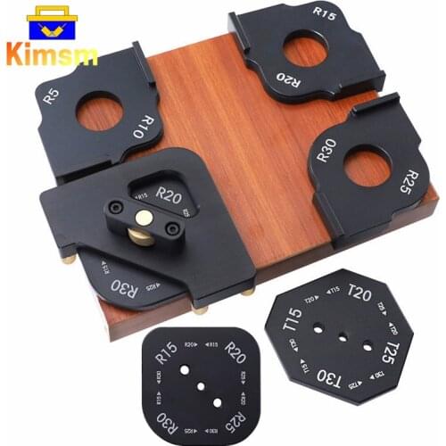 Woodworking Radius Jig Arc / T Angle Positioning Milling Template Woodworking Engraving Machine Locator Fillet Positioning Aid