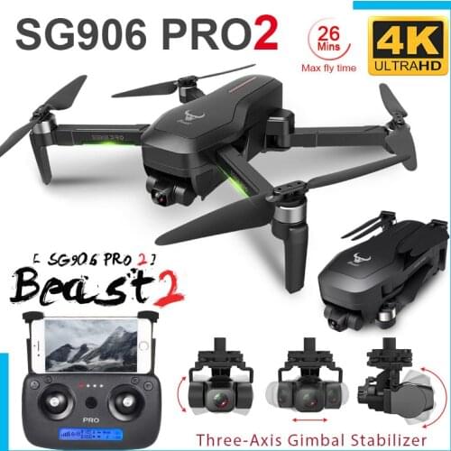 SG906 Pro 2 GPS Drone with Wifi 4K HD Camera 3-Axis Gimbal WiFi FPV RC Quadcopter Remote Dron ZLL SG906 Pro2 Dron