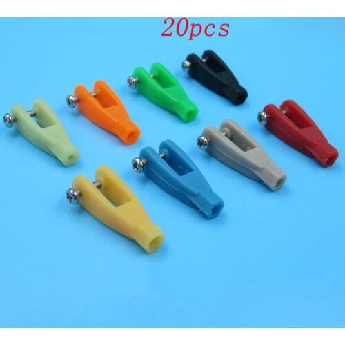 20pcs Servo Linkage Rod Clevis&Coupler U-shaped Nylon Clamp 2/2.5/2.8mm Push Connecting Clip L24mm for RC Aircraft Parts