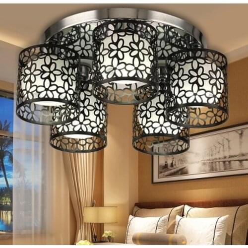 Modern Hollow Metal Petal Shades Led Chandelier Minimalism Chandelier Lighting Indoor Ceiling Fixtures Indoor Lighting