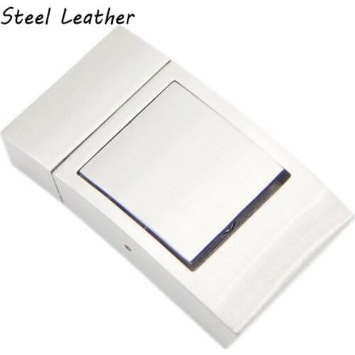 Steel Leather Jewelry Findings And Components