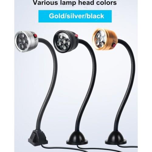 3W/6W/12W Led Machine Light IP68 Waterproof Explosion-proof Industrial Light Flexible Goosneck for CNC Lathe Milling Drilling