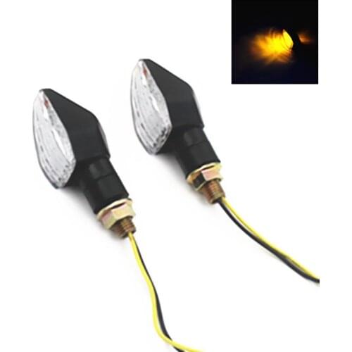 12v Motorcycle 8mm LED Turn Signal Indicators Light Amber Blinker Light Chopper Dual Sport Bike Atv Scooter Offroad Touring