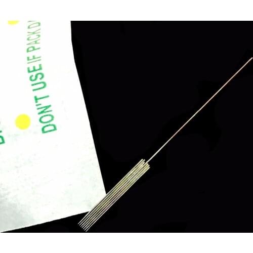50Pcs 7F Tattoo needles for Permanent Makeup Machine Microblading Needle Pins for Eyebrow Eyeliner Lips Suitable for Needle Tip