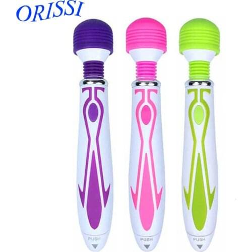 ORISSI 60 Speed Vibration Wand AV Massager Bullet Vibrator Anti-skid Clitoris Stimulation Sex Products for Women Adult Toys