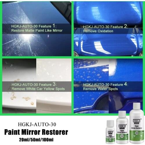 HGKJ 20/50ML Paint Mirror Restorer Automotive Paint Mirror Reducing Agent Scratch Repair Car Polish Car Accessories TSLM1