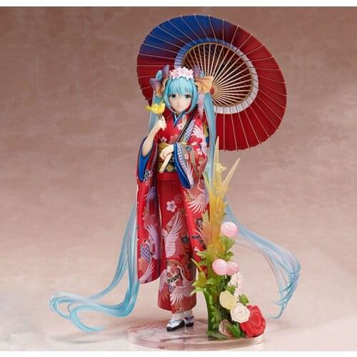 Anime Figures Japanese Bathrobe CuteMiku PVC Action Figures Game statue Collection Model Toys Doll Gift
