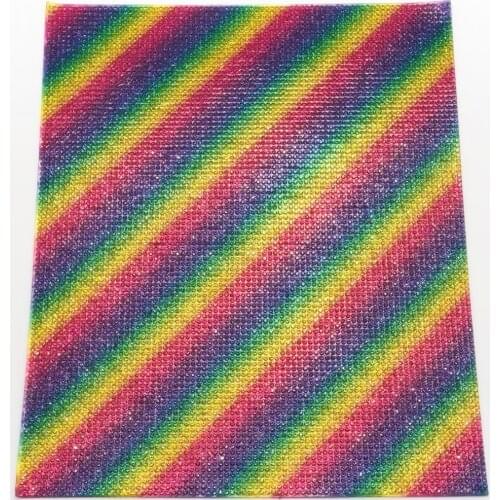 1PCS 19X23CM Rainbow Diamond Glitter For DIY Accessories S126A