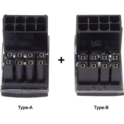 BAAQII ATX 8pin Male 180 Degree Angled to 8 Pin Female Power Adapter for Desktops Graphics Card CE1087