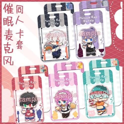 Anime Hypnosis Mic Division Rap Battle Saburo Yamada Jiro Card Holder Cosplay Student Bus Card Case Cover Keychain Pendant Toy