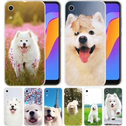 Luxury Silicone Case Animal samoyed Dogs for Huawei Honor 9X 8A 7A 20 Pro 7X 8X 7S 8S 8 9 10 Lite View 20 20i 10i Play Fashion