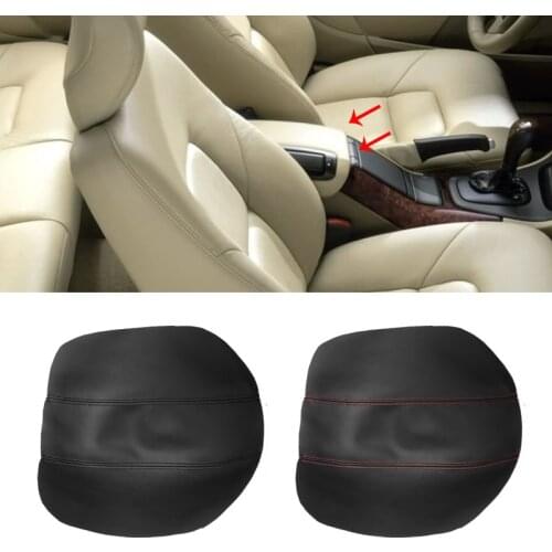 Soft Leather Armrest Cover For Volvo S80 1999 2000 2001 2002 2003 2004 2005 2006 Center Control Armrest Box Surface Cover Trim