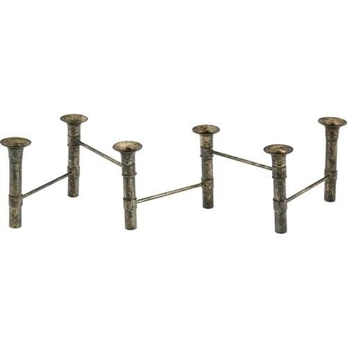 Vitale Pin Metal Fence Pattern Candle Holder