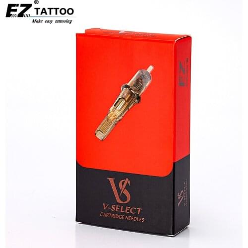 EZ V System Tattoo Needle Cartridge #12 (0.35 MM) Curved Magnum Safety Membrane for Rotary Tattoo Machines 20 PCS/Box