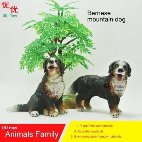 Hot toys: Bernese mountain dog family pack Simulation model Animals kids toys educational props Action Figures Collections