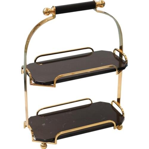 Marble Ins Bathroom Cosmetics Shelf, Perfume Tray, Nordic Bathroom Dresser, Desktop Shelf