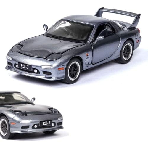 1:32 Mazda RX7 Car Model Alloy Car Die Cast Toy Car Model Pull Back Childrens Toy Collectibles Free Shipping