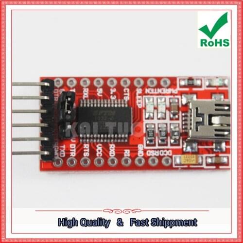 USB to TTL support 3.3V 5V FT232RL module download line mini interface mini (H6A4)