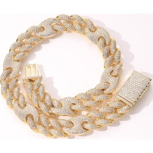 20MM Iced Out Cuban Link Chains Luxury AAA Cubic Zirconia Necklaces For Men Fashion Hip Hop Jewelry Gifts