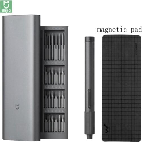 Xiaomi Mijia Electrical Precision Screwdriver Kit 2 Gear Torque Control 400 Screw 1 Type-C Rechargeable Magnetic Aluminum Case