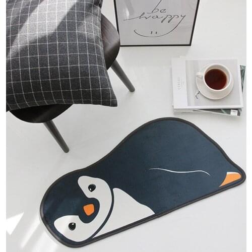 New Cartoon Penguin Carpet Absorbent Non Slip Doormat For Entrance Door 30*60cm