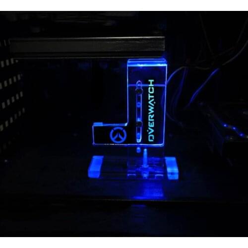 Newest Computer OfficeB Transparent Blue Cool LED For OVERWATC 30*140 mm Interface Graphics Cards Stand Internal HIS Components