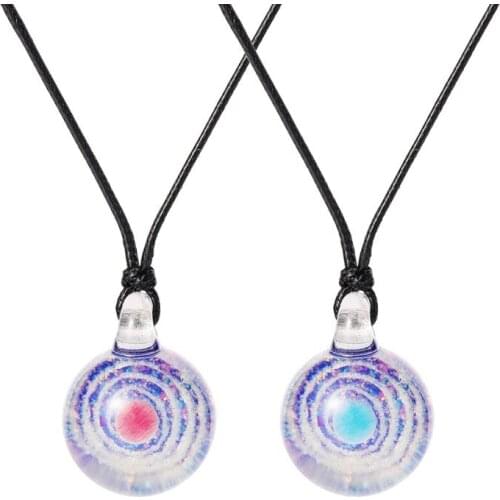 Handmade Glass Art Galaxies Pendant Necklace Universe Nebula Space Cosmos Design Necklace Universe Planet Jewelry Unisex C1FE