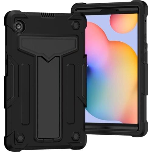 For Huawei MatePad T8 Kobe2-L09 Kobe2-L03 2020 Kids Safe Shockproof T-shaped Bracket Robot Silicone Tablet Case + FilmPen
