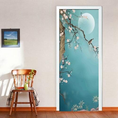 DIY Renovation Mural Waterproof Wallpaper Retro Style Print Decor Sticker Self Adhesive Bedroom Door Art Picture New Home Design