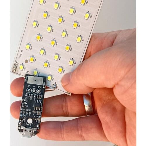 LED desklamp control PCBA touch adjust brightness switch light
