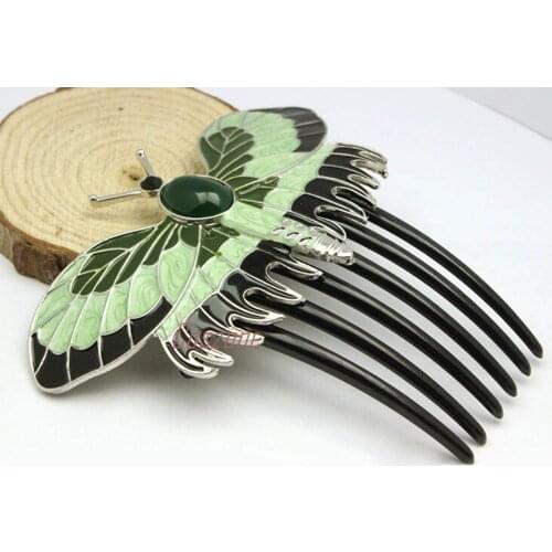 Titanic Butterfly Rose Cosplay Alloy Vintage Hairpins Hair Combs Jewelry Accessories Gift Souvenir Collectible