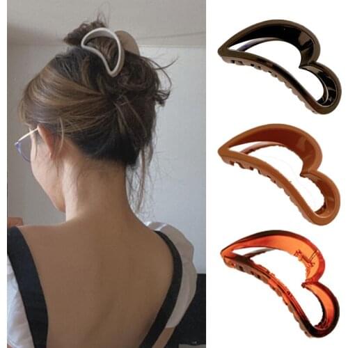 Ruoshui 10cm Woman Geometry Acrylic Hair Claws Women Transparent Hairpins Hair Clips Lady Hair Accessories Barrettes Headwear