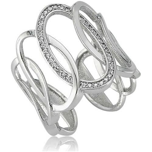 Silver Ovals Lady Ring