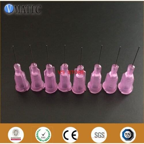 Free Shipping Non Sterilized 0.5" Length 100 Pcs 30G Dispensing Dispense Tips Liquid Glue Dispense Needles 1/2 Inch