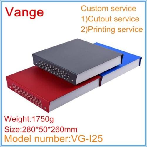 1pcs/lot electrical junction metal housing shell 280*50*260mm Iron sheet enclosure diy for industrial control product