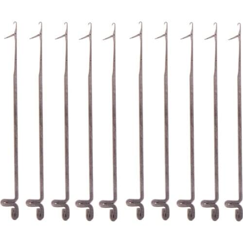 10 Pcs/1 Bag 2017 New Arrival Crochet Threader Beading Needles Stringing Tool DIY Jewelry Making 80mm