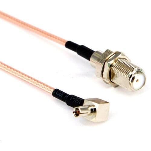 2pcs F Female Jack to TS9/CRC9 Male Plug pigtail Cable Extension Cable 15CM Wifi Antenna Extension Cable Line