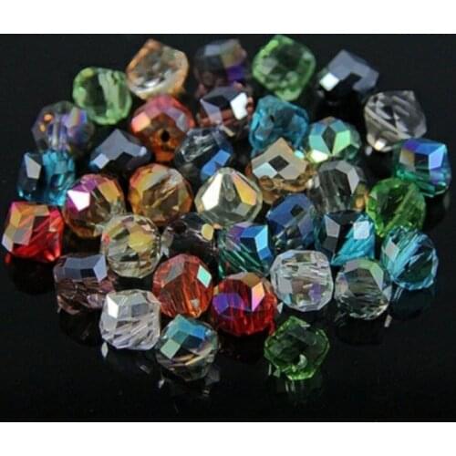 4MM 100Pcs/lot Twisted Faceted Crystal Glass Quartz Austrian crystals Loose Spacer Beads For DIY Fashion Charms Jewelry Making