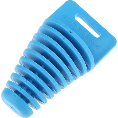 77 Mm 3'' Motorcycle Dirt Bike Exhaust Pipe Silencer Muffler Wash Plug Blue